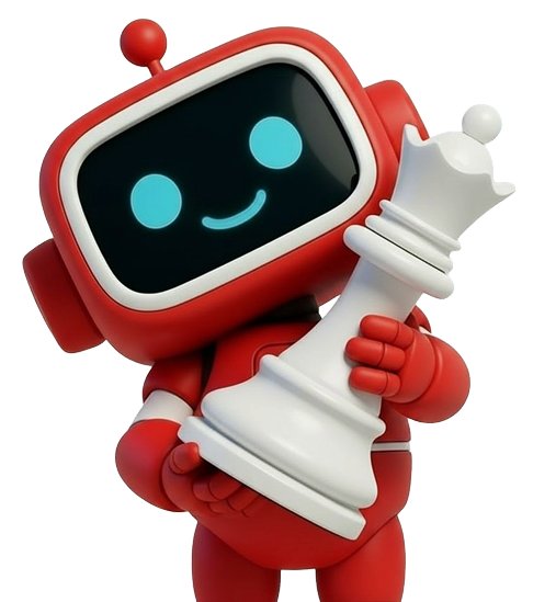 Dorry holding chess queen